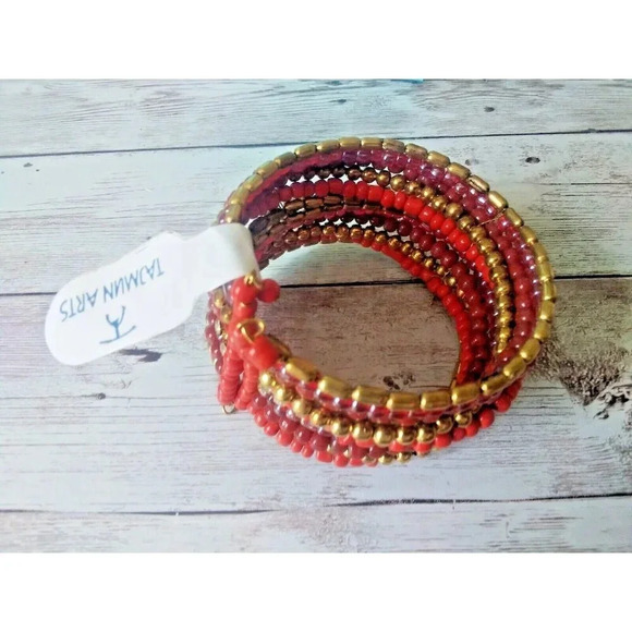 NWT Beaded Cuff Bracelet by Tazmun Arts - Picture 4 of 5